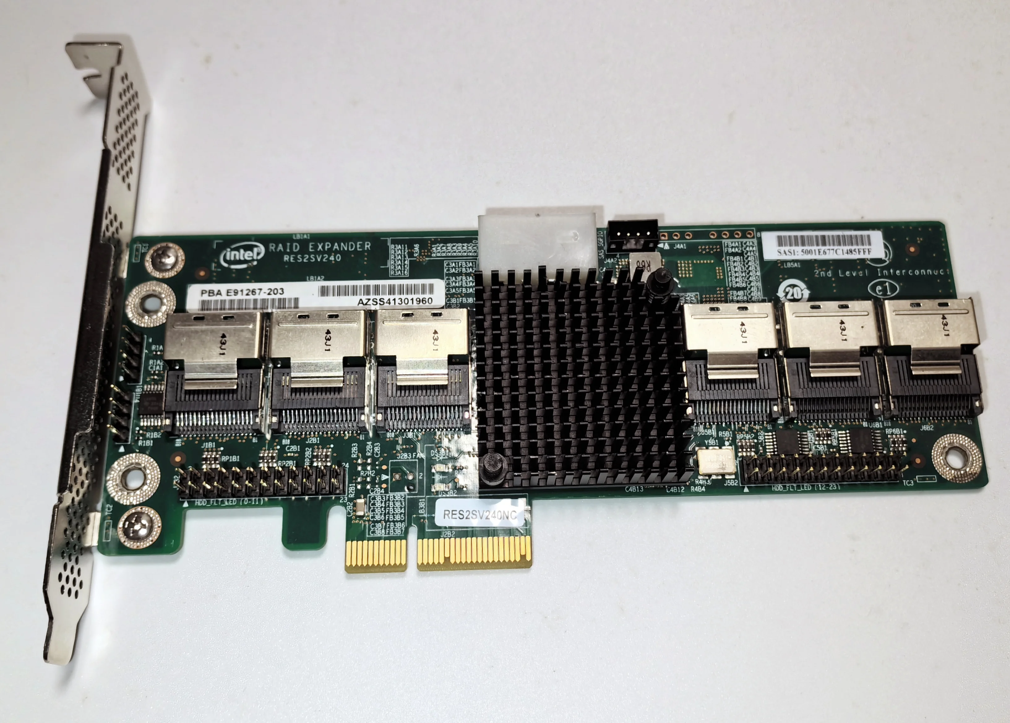 Intel RES2SV240 24 Port 6G 6 Gbit/s SATA SAS Expander Server Adapter RAID-KARTE Image