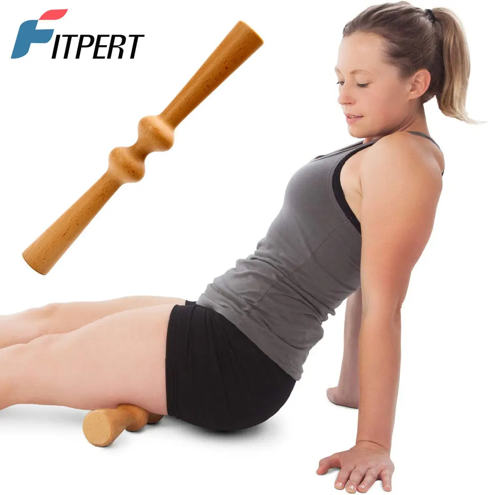 Rückenroller aus Holz, Wirbelsäulenstrecker und -Aligner, Ma-Roller, Rückenknacker zur Linderung von Rückenschmerzen und Muskelregeneration, manuelles Rückenmassagegerät Image