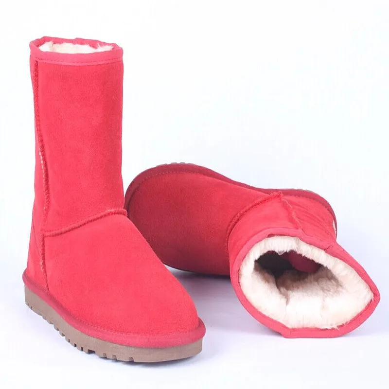 Echtes Leder Schuhe Frauen 2025, Neue Ankunft Winter Mujer Botas Frauen Schnee Stiefel Dicken Plüsch Stiefel frauen Schuhe Warme Schuhe