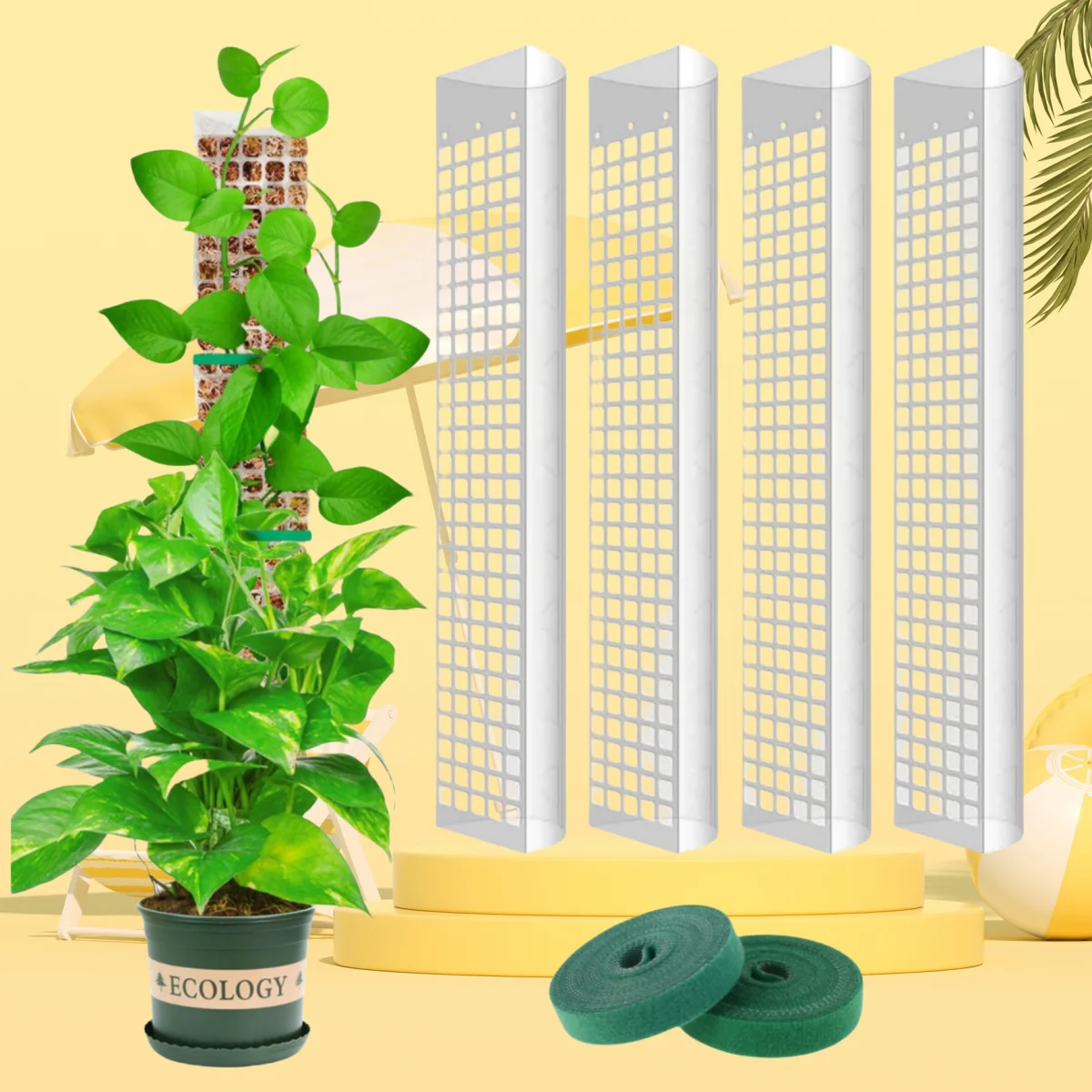 Garten Thema Pflanzen Moos Pol Blume Pflanze Kletterer Bonsai Zubehör Töpfe Tutoren, für Pflanzer Pflanzen Wachstums halter Unterstützung Image