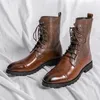 Cowboy Western Stiefel Retro Lange Klassische Stiefel Langen Westlichen Stiefel Vintage Männlichen Kampf Stiefel Leder Schuhe für Männer Motorrad boot