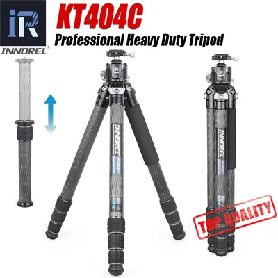 INNOREL KT404C Kompakte 10X Carbon Fiber Stativ für Digital DSLR Video Camcorder Heavy Duty Kamera Stand mit Center Spalte