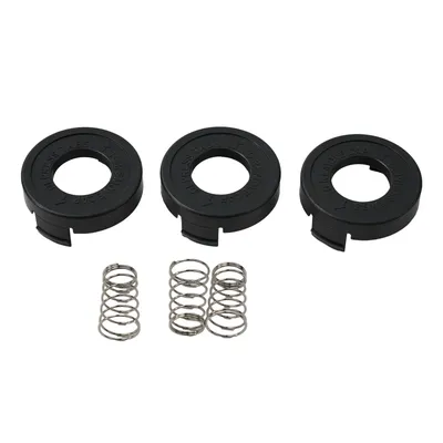 3 stücke Spule Abdeckung für schwarz & decker st4500 rasenmäher teile ersatz string trimmer stoßkappe garten werkzeug zubehör