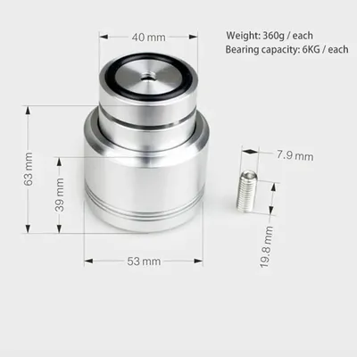 HiFi-Audio-Lautsprecher Verstärker Stahlkugel/Keramik perlen Magnets chwebebahn Magnets chwebebahn Stoßdämpfer Fuß Fuß polster steht Spikes Image