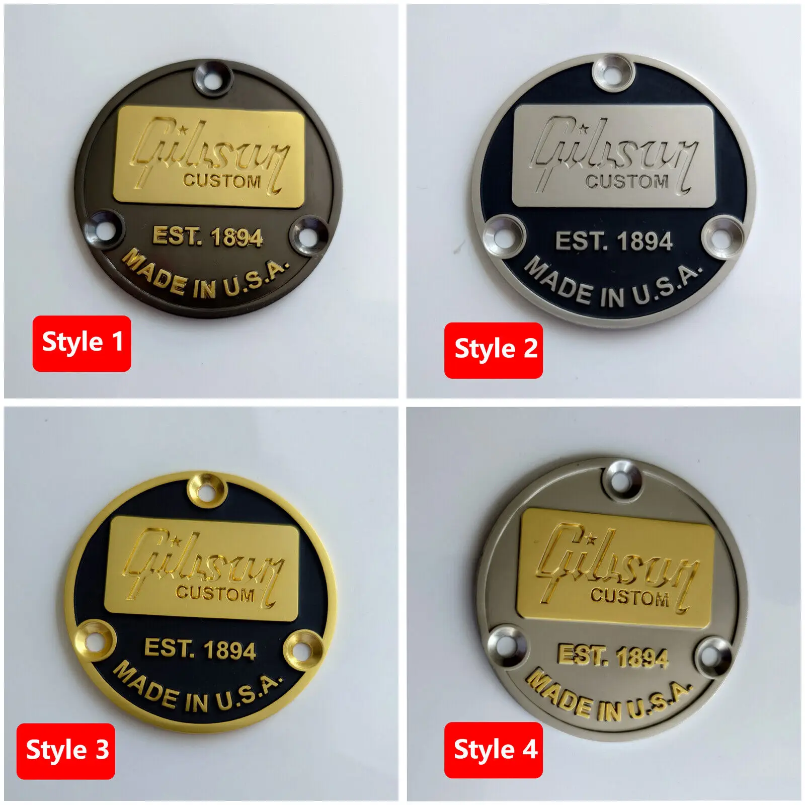 Gitarre Kippschalter Rückplatte Abdeckung Metall EST-1894 für LP E-Gitarren Ersatzteile Image