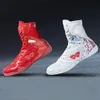 Profession elle Männer Frauen Wrestling Stiefel weiß rot Box schuhe für Unisex hochwertige Box
