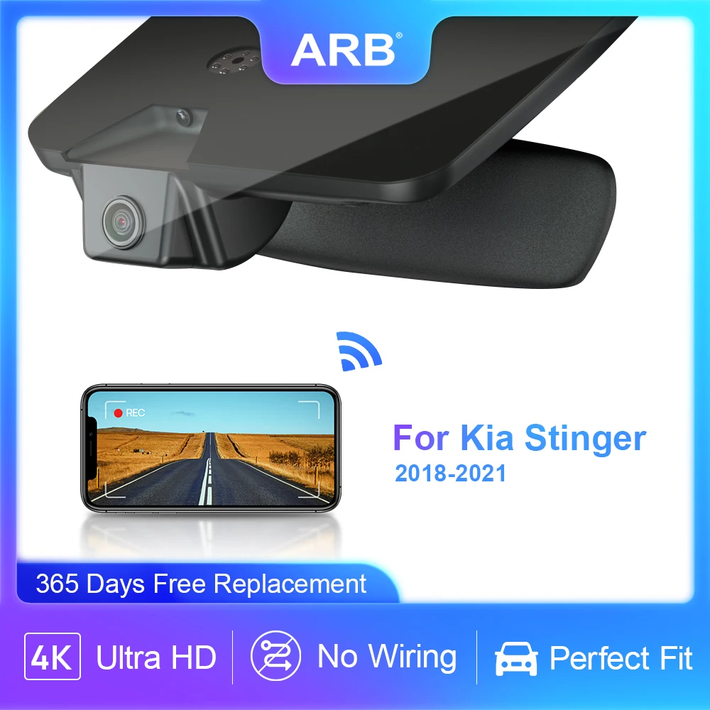 ARB 4K Dashcam für Kia Stinger 2018–2024, Original-Auto-Videorecorder im Fabrikstil, Linkslenker-WIFI-DVR Image