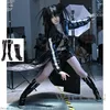 Schwarzes Cosplay Anime Rock Woman Cosplay Kostüm Schuhe Shooter Armerment Hemiteos Unit Typ 01 Tops Hosen Mantel Halloween Party