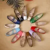 2025 herbst Frauen Wohnungen Mode Karree Flach Mary Jane Schuhe Weiche Casual Ballett Schuhe für Frauen Mehrfarbige Schuhe Größe 44