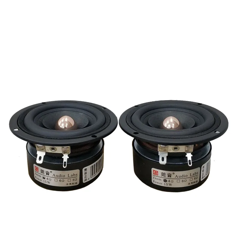 2 teile/los Audio Labs 3 "Hifi Full Range Lautsprecher Audio Monitor Roh Hochtöner Mittel Subwoofer Treiber Kapton Kugel Pfeilspitze Image