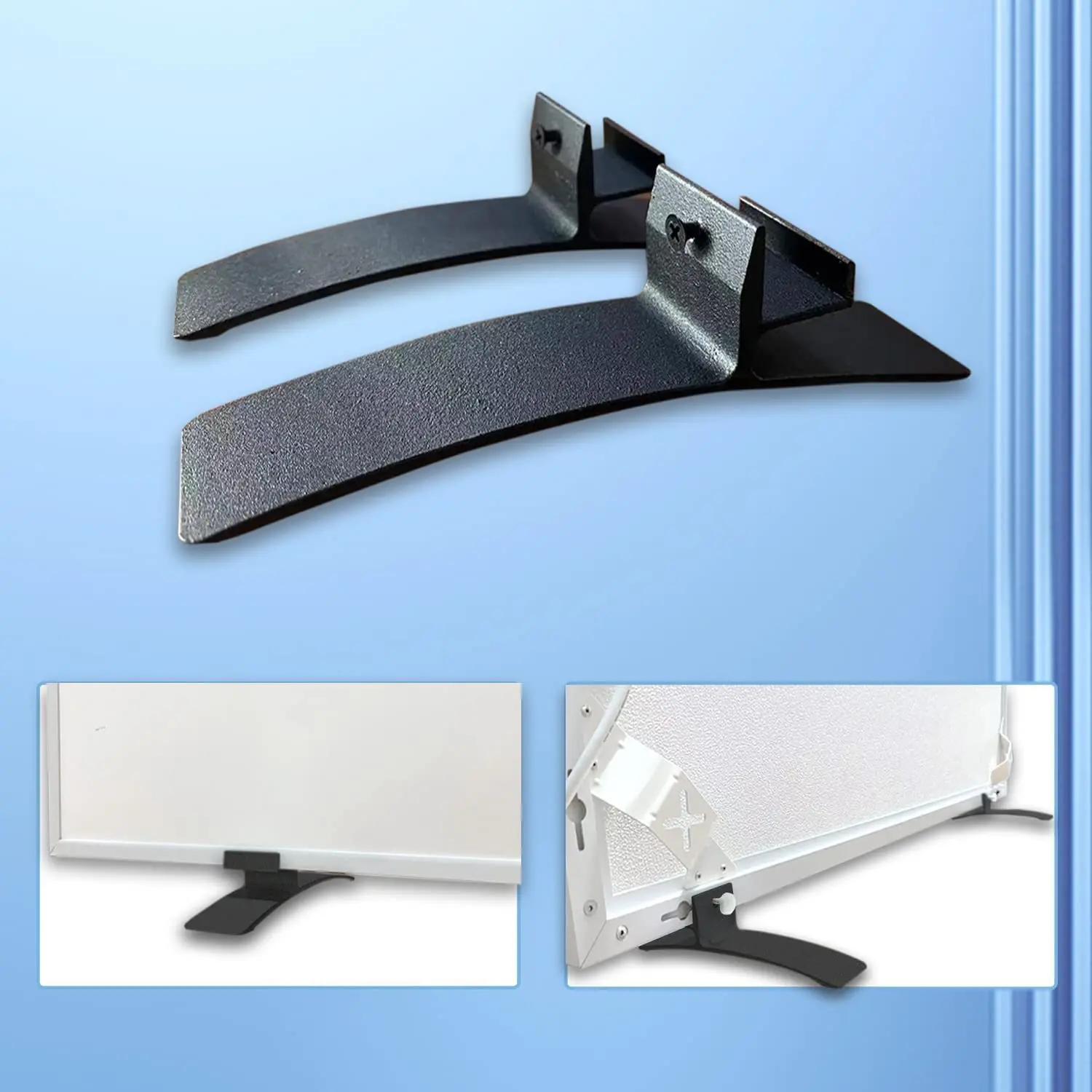 2 stücke Aluminium Legierung Infrarot Heizplatte Halter Tragbare Halterung Infrarot Heizung Panel Stehen Füße Für Infrarot Heizung Panels