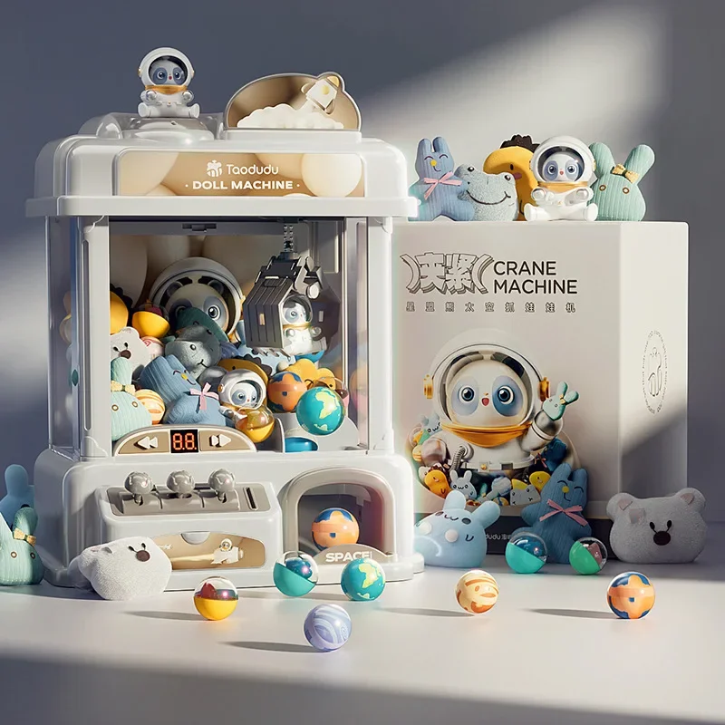 Mini-Klauen kran maschine Spielzeug Kinder automatische Münz spiel puppen maschinen mit Musik Kinder Weihnachten Geburtstags geschenke Image