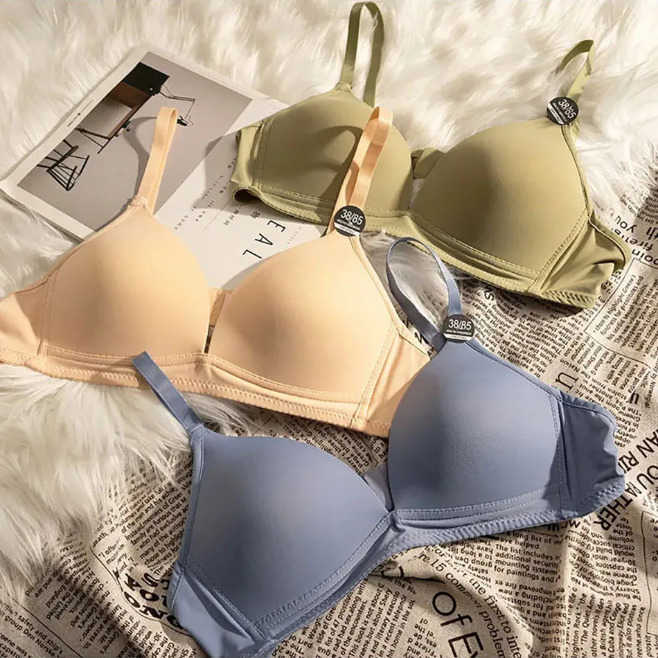 BH für junge Mädchen, schmale Passform, bequem, weich, verstellbar und nicht abnehmbar, ohne Bügel, Damen-Bralette, täglich passend für kleine Brüste Image