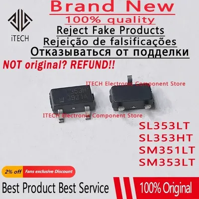 5pcs 100% neu sm351lt m351l sl353lt l353l sl353ht l353h sm353lt k353l sot-23 Original chips ic Image