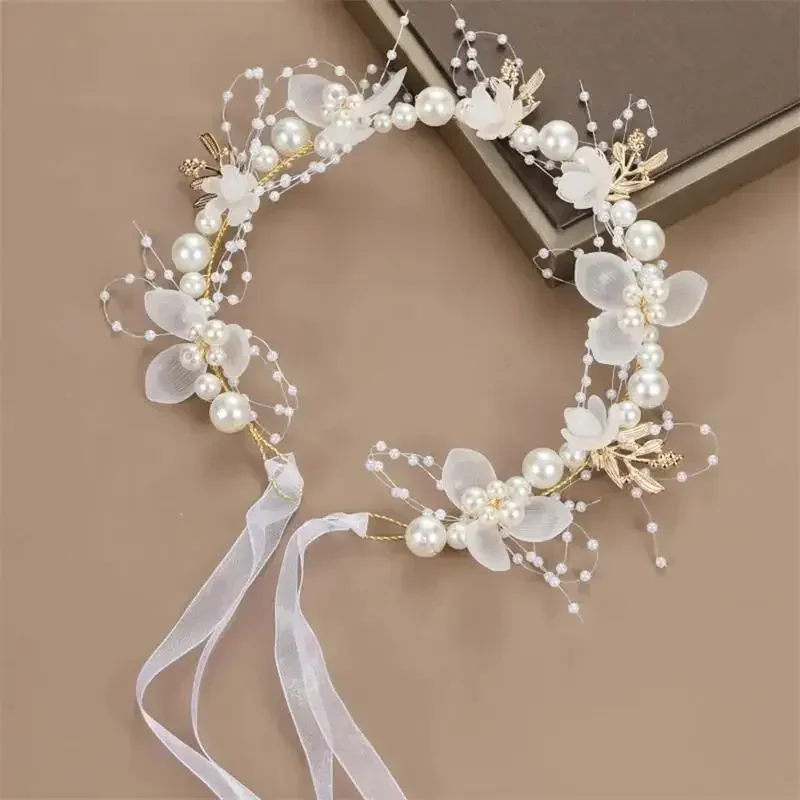 Kinder Kopfbedeckung Eleganter Blumenkranz Feenkrone Stirnband Prinzessin Kinderhaar Geburtstag Performance Runway Zubehör