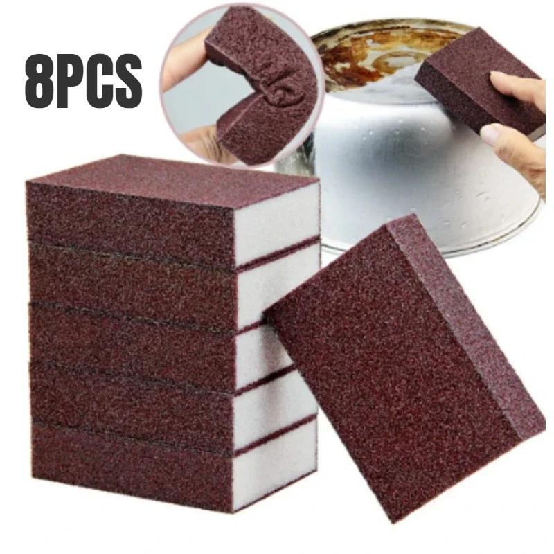 Magischer Nano-Schwamm zum Entfernen von Rost, Radiergummi, Reinigungsschwamm, Bürste, Schüssel, Topf, Schmirgel, Entkalkung, Reiben, Töpfe, Carborundum, Küchenutensilien, Gadgets Image