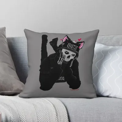 Call of Duty Simon Ghost Riley quadratischen Kissen bezug Polyester Leinen Samt kreative Reiß Image
