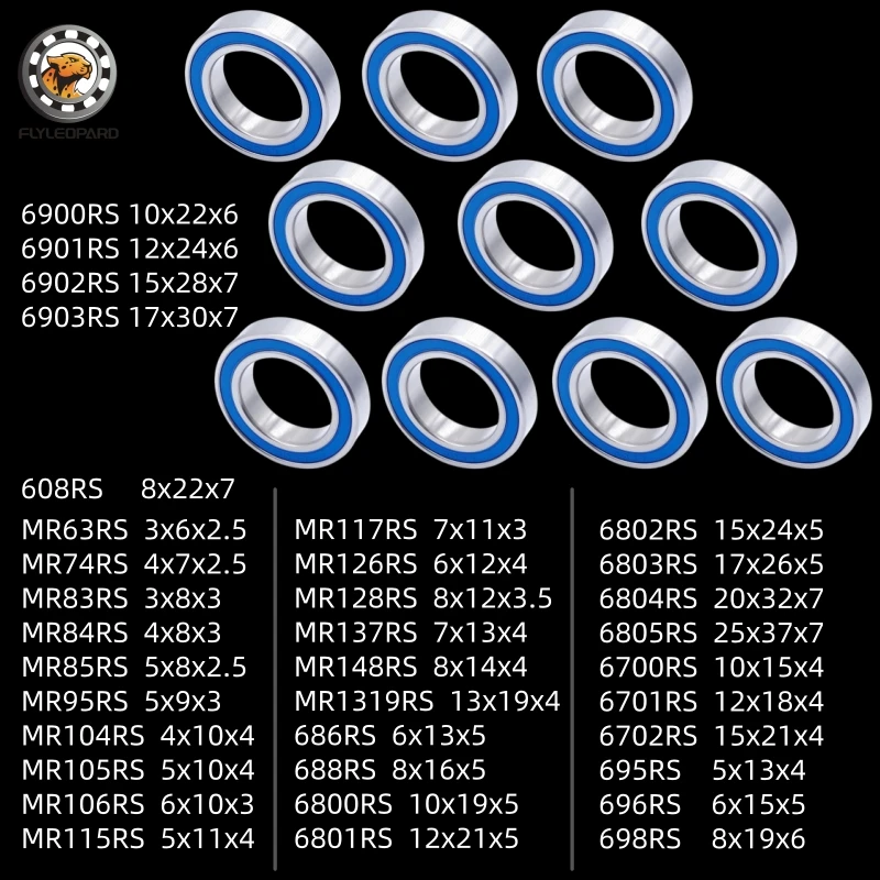 10 Stück 688-2RS 8x16x5mm Lager ABEC-7 Hobby Elektro RC Auto LKW Kugellager 6700RS 6701RS 6702RS MR105RS MR115RS Blau Versiegelt