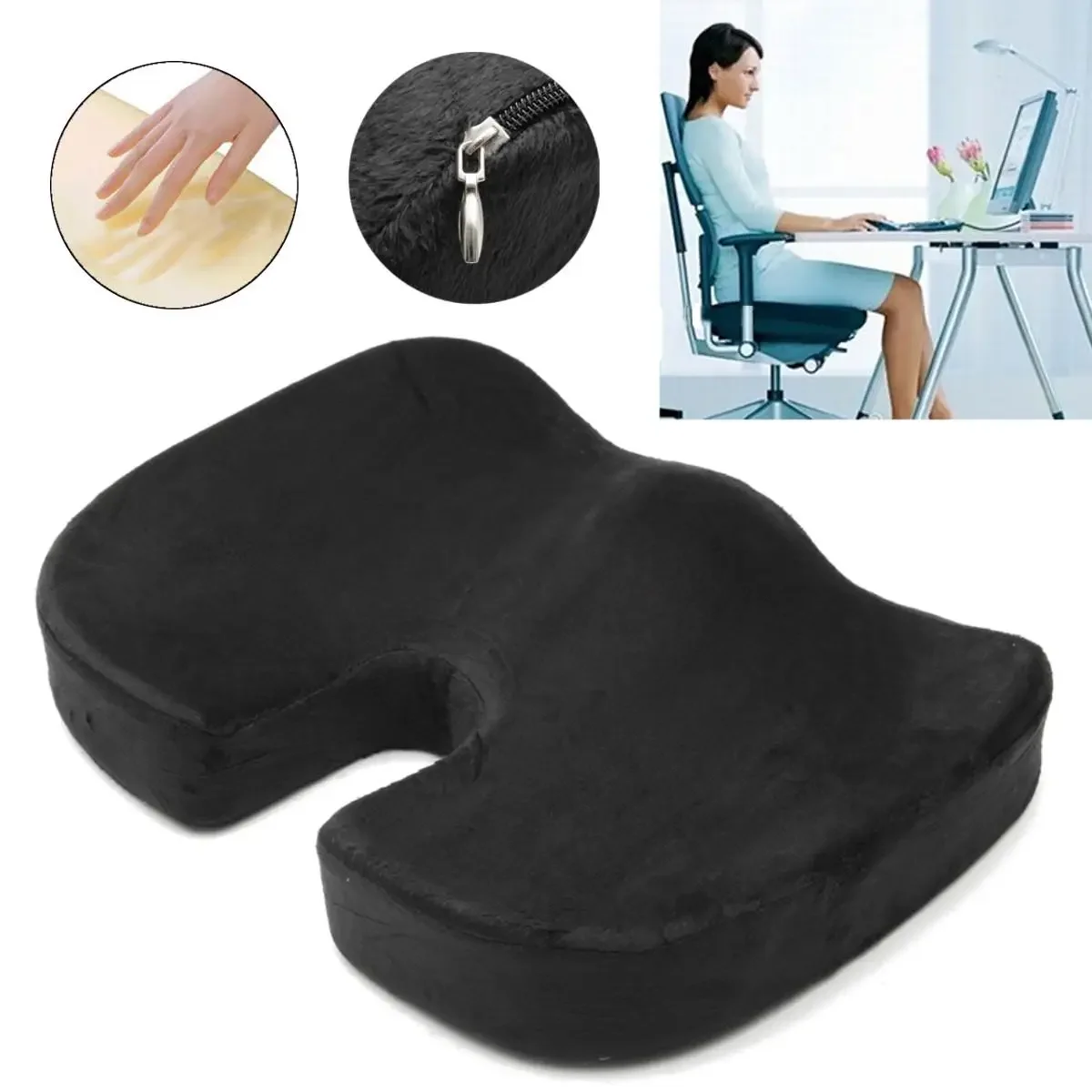 Autos itz kissen Büro Memory Foam Kissen ergonomisches Steißbein Kissen Büro Unterstützung sitzendes Kissen Student Butt Kissen Image