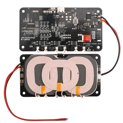 Auto 3-Spule 20W Hochleistungs-Wireless-Lademodul mit Typ-C Wireless Fast Charger Ladesendermodul Platine