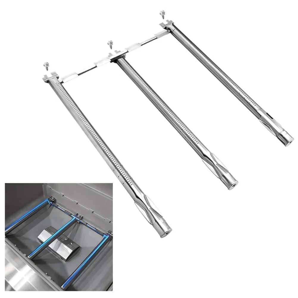 1 Satz Grillbrenner für Weber für Spirit E-310 für Weber GS4 für Spirit II E310 Grill 69787 Edelstahl-Ersatzteile Image