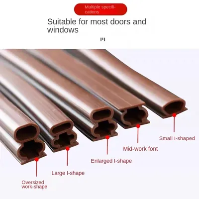 Der Dichtungsstreifen für die Eingangstür ist selbstklebend und elastisch, mit Wind-, Schalldämmung, Kollision und Verschleißfestigkeit Image