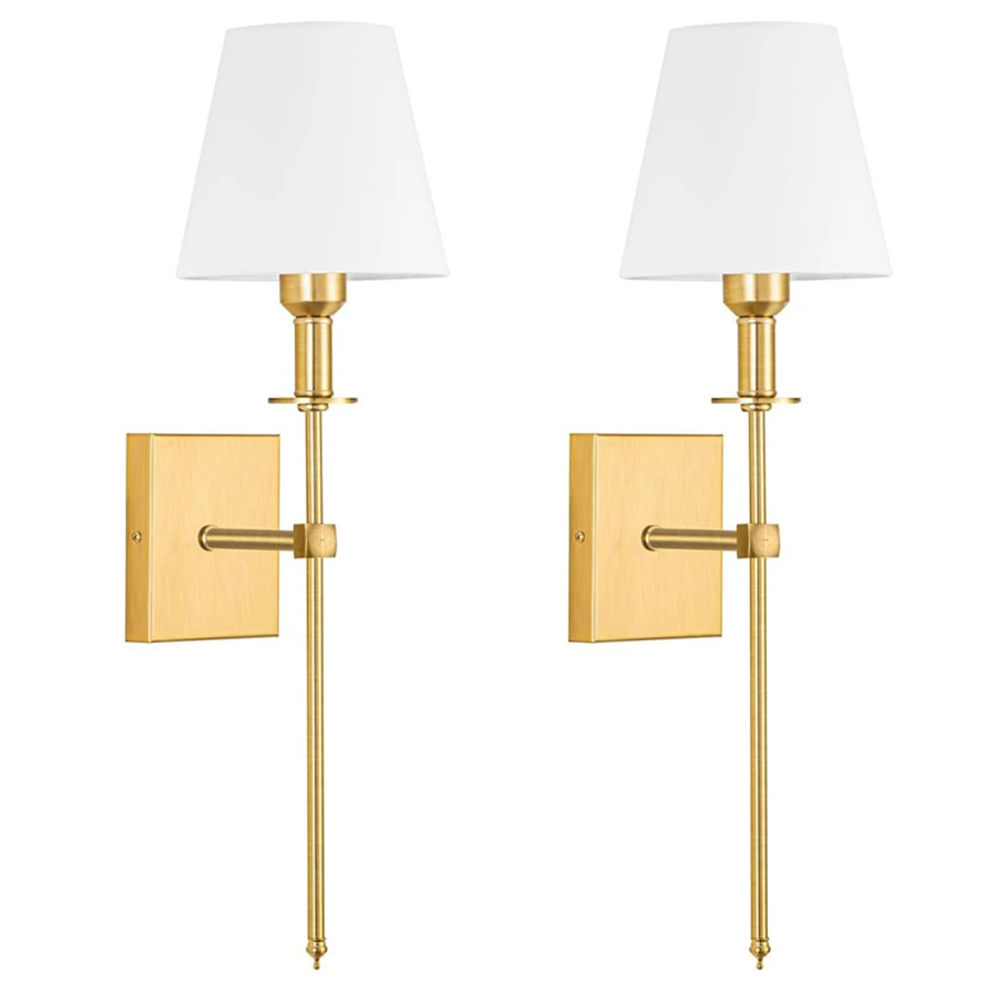 Amerikanische Led Wand Lampe für Wohnkultur Badezimmer Spiegel Licht Schlafzimmer Nacht Korridor Treppen Tuch Lampenschirm Wand Leuchte Zimmer