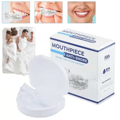 Portable Anti Snore Mouth Guard with Storage Box Anti Snoring Devices Anti Snoring Mouthpiece