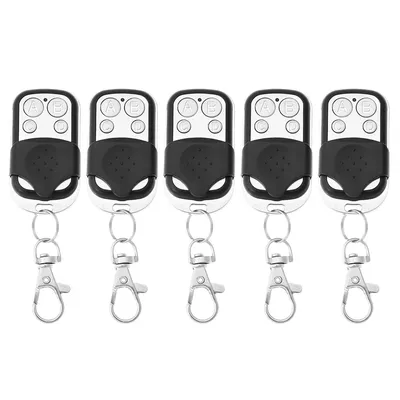 5pcs 4 Buttons 433MHz Smart Copy Duplicator Remote Control 4 Button Electric Garage Door Gate Remote Cloning Door Opener