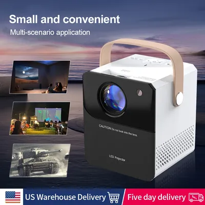 Ship From US Warehouse Auto Smart Projector Built-in Speaker FHD Auto Keystone Movie Projector