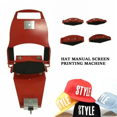 Manual Hat Champ Silk Printer Clamp Screen Printing Multi Color Press Machine