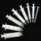 5pcs 1ml,3ml,5ml,10ml,20ml,2.5ml,30ml,50ml Sterile pet feeding disposable syringe or Hydroponics Lab