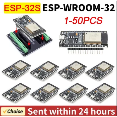 1-50PCS ESP-32S Development Board 802.11b/g/WiFi + BT Module Ultra-Low Power Consumption Dual Core