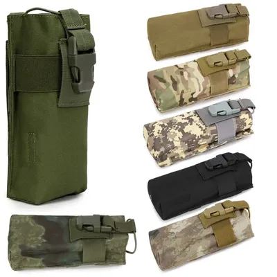 Tactical Molle Radio Walkie Talkie Pouch Militaries Waist Bag Holder Pocket Outdoor Sports Camping