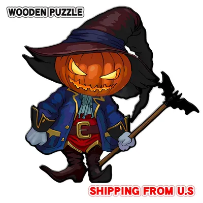 Wooden Puzzle Puzzle Educational Puzzle Wooden Assembly Models Set Thinking Challenge Halloween