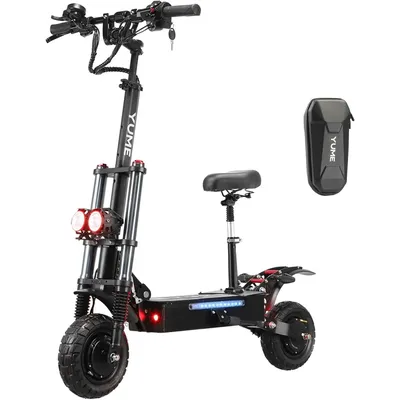 10" Electric Scooter for Adult,Double Suspensions Dual Motor 23.4AH Battery 52V 2400W 40 MPH 40