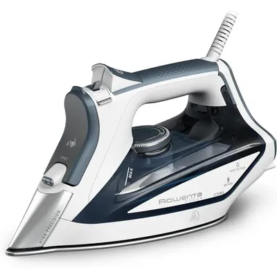 Rowenta, Iron, Focus Stainless Steel Soleplate Steam Iron for Clothes, 400 Microsteam Holes,