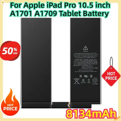 For Apple iPad Pro 10.5 inch A1701 A1709 Tablet Battery 8134mAh