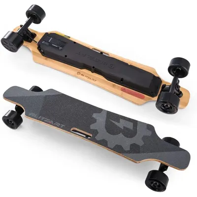 Longboard Electronic Skateboard 18mph 350w brushless Motor (Hurricane Black)