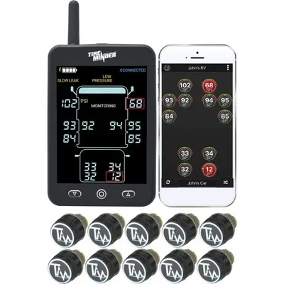 A1AS RV TPMS with 10 Transmitters