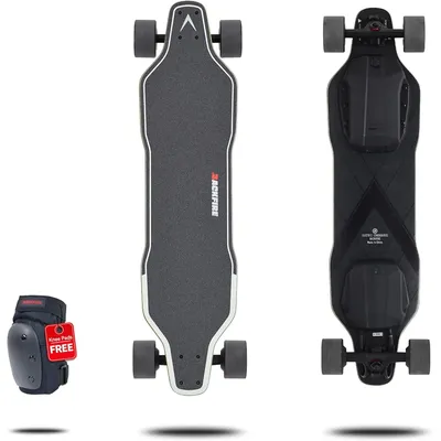 Longboard Skateboard with Protective Gear, Suitable for Adults & Teens Beginners, 5.2Ah/187Wh