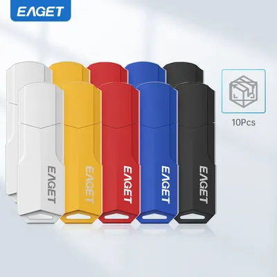 Eaget 10pcs/Pack USB Pendrive USB 2.0 Flash Drive Key USB Memory Stick 4GB 8GB 16GB 32GB Multi Color