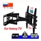 DL-D-109MT 80kg 85" 65" 55" 660x500 retractable heavy duty lcd tv wall mount bracket swing double