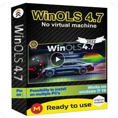 Windows 7 10 11 No Need Vmware Multi-language Winols 4.7 Full Activated immo tool +2021 Damos +ECM