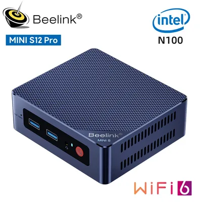 Beelink Mini S12 Inte 12th Gen N95 8G256G Mini S12 Pro N100 Mini PC DDR4 16GB 500GB SSD Desktop