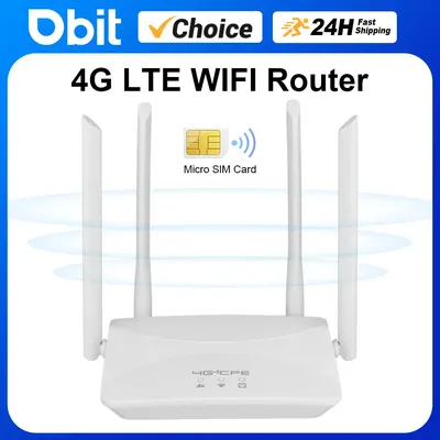 4G LTE WIFI Router 150Mbps 4 External Antennas Power Signal Booster Hotspot Smoother Wired