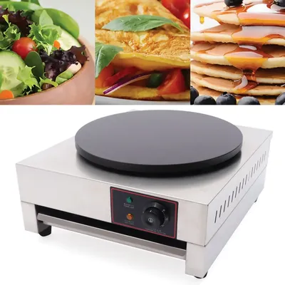 1700W 16" Commercial Electric Crepe Maker Pancake Machine Big Hotplate Non-Stick