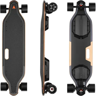 Electric Skateboard with Remote, Top Speed Up to 29 Mph, 4 Speed Smooth Braking, Easy Carry Handle