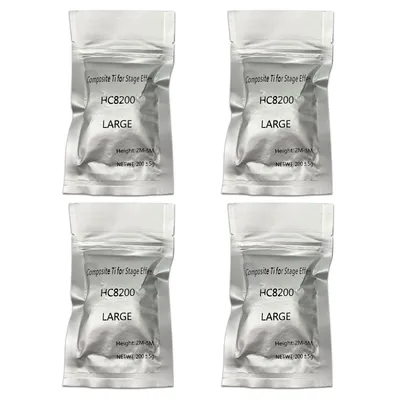 Fieryzeal 4PCS Cold Sparks Machine Fuel Outdoor High-Purity Ti Powder for Stage Machine Effects DMX