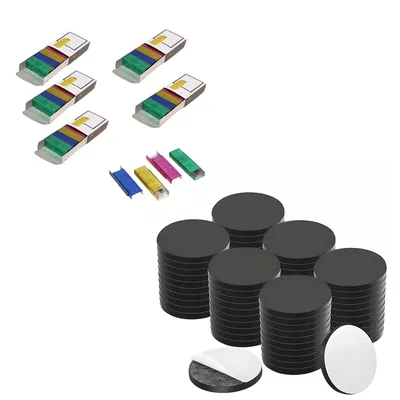 Color Staples & 5 Sets 800Pcs/Box, Office Staples Cute Mini Staples Accessories, Refills Standard